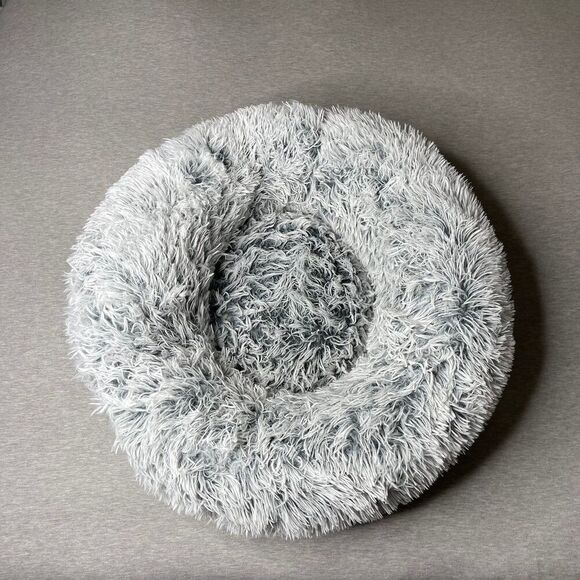 Western Home 24'' Donut Faux Fur Plush Pet Bed - Picture 6 of 9